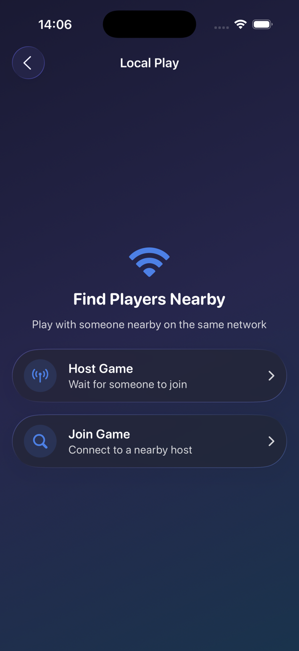 Local Play with nearby players